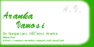 aranka vamosi business card